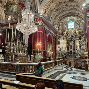 Parish Church of St Philip of Agira, located in the village of Ħaż-Żebbuġ, Malta
