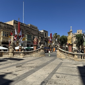 Victory Square situated in the historic fortified city of Birgu, Malta