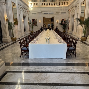 elegant hall is located within the Corinthia Palace Malta, a luxury 5-star hotel in Attard