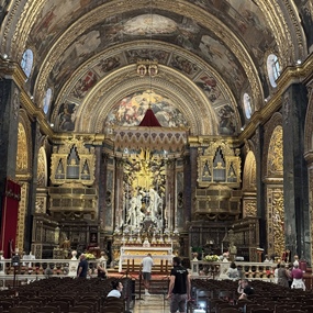 Nave of St. John's Co-Cathedral in Valletta, Malta