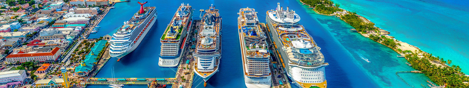 Cruise Ships Docked in The Bahamas